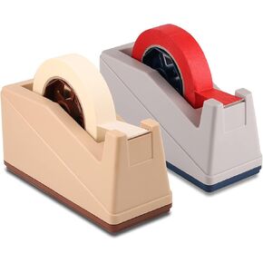 Lichamp Desktop Tape Dispenser حامل - 2 حزمة مع قلب كبير 3 بوصات لإخفاء ونقل الحرارة