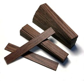 40PCS Miniature Dollhouse Wooden Flooring, Mini Floor Boards Dollhouse Floor Tiles Fit 1:12 1:6 Scale Dollhouse Furniture Wall and Floor Decoration (Black Walnut)