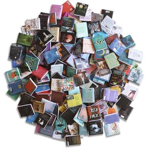200pcs Miniature Books for Anxiety Bookshelf Dollhouse Accessories Decor,DIY Crafting Accessories Mini Miniatures Books for Boys and Girls (Non-turnable Pages)