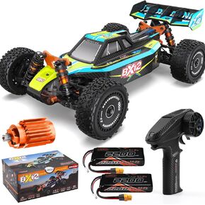 ZD Racing 1:12 Brushless Fast Rc Cars for Adults Fast 42 MPH,Off Road Rc Car 4X4,Remote Control Car for Adults 4WD High Speed Racing RC Truggy with Two 3S 2200 mAh Truck Suitable for Gifts