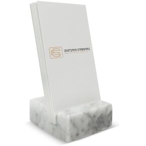 حامل بطاقة العمل العمودي Birsppy White Carrara Marble