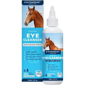 قطرات العين للخيول والموانئ 150 مل/5 fl.oz منظف العين نظيف عميق وتخفيف الحكة