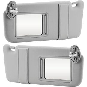 Beige Driver Left + Passenger Right Side Sun Visor Replacement Compatible with Toyota Venza 2009 2010 2012 2013 2014 2015 2016 with Sunroof Replace 74320-0T021-A1 74320-0T021-B1 in Kuwait