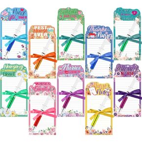 30 PCS Nurse Swatepads with Pen Nurse Edergy Higts Student Student Notes Sticky Notes Fans Palcs BALK IN DO LIST for Nurse Week Purse Turnergue Office Present