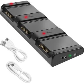 Hanatora Two-Way Charger Hub for DJI Air 3S,Air 3 Battery,Storage Charging Three Batteries in Sequence,Multi-Function Charge Drone Accessories