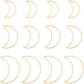 UniCraftale حوالي 36pcs 3 أحجام 15/20/25 ملم الصلب غير القابل للصدأ حلقات حلقات الموصل البيضاوي الخواتم الموصلات الإطار البيضاوي الذهبي روابط إطار أجوف الأطواق الأطواق لقلادة الحلق مجوهرات القلادة