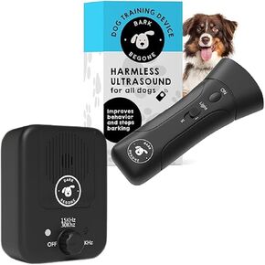 Handheld Anti Barking Dog Device Plus Automatic Bark Controller for Indoor and Outdoor - Dog Training Device and Bark Stopper