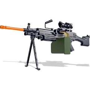 كرة جل كبيرة من الكرة البطيئة Obry Blaster M249-36 بوصة كبيرة الحجم - الأوضاع التلقائية واليدوية - المدى الطويل - 50000 حبة ماء - للأعمار 15+
