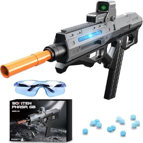 مكبرات كرة كبيرة من الكرة مع 40 ألف جولة وممتدة 100+ قدم مسدس Gel Blaster الأوتوماتيكي أنشطة خارجية القتال لعبة الرماية لعبة الأسلحة الهدية للبالغين في سن المراهقة 14+