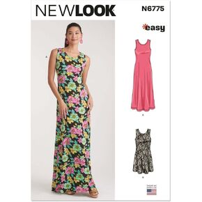 يبدو جديدًا Un6775a من السهل جعل Misses 'Olciveless Pullover متماسكة حزمة نمط الخياطة ، رمز التصميم N6775 ، الأحجام XXS-XS-M-L-XL-XXL ، متعدد الألوان