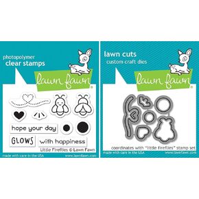 Lawn Fawn - Little Fireflies - Stamp and Die Set - 2 Item Bundle