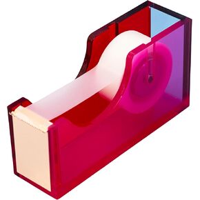ban.do dispenser tape acrylic لطيف ، ملحقات مكتب متعة/فريدة/ملونة للعمل/المكتب ، colorblock