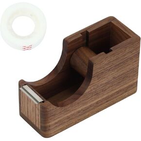 موزع شريط سطح المكتب Multibey الخشب ، شمال أمريكا الشمالية Walnut Wood Tape Dispenser Desk Systlish Stild Desktop Cutter ، اللوازم المكتبية السوداء والملحقات للمكتب المنزلي للمدرسة
