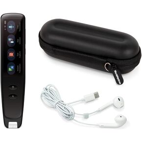 Penpower Worldpenscan Go | حزمة | مترجم وقلم ماسح ضوئي مع علبة السفر وسماعات الرأس