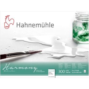 Hahnemuhle Harmony Block Watercolor Block Hot Pressed 9x12 Inches 12 Sheets