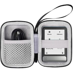 لحالة واقية من Ledger Flex Stax ، BTC Bitcoin Secure E Ink Touchscreen Crypto Wallet Case (Black)