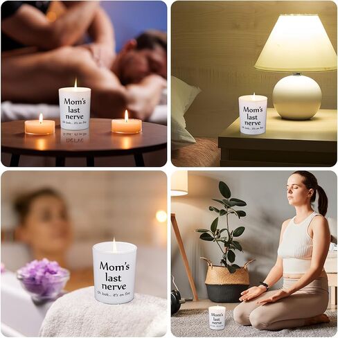 Scented Candle, 5.5oz Lavender Aromatherapy Candle 100% Natural Soy Wax Candles for Home Scented 35 Hour Burn, Strong Aroma Black Jar Candles Stress Relief Gifts for Women Men Birthday in Kuwait