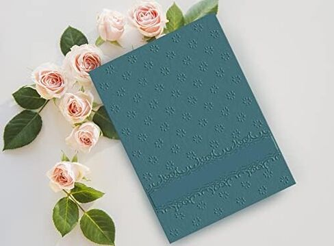 Flower Background Embossing Folder for Card Making, Floral Lace Frame Reusable Plastic Embossing Folder for DIY Plastic Scrapbooking Photo Album Card Paper Craft Decoration Template Mold 14.5x10.5cm in Saudi Arabia