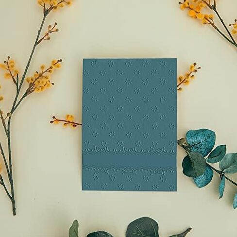 Flower Background Embossing Folder for Card Making, Floral Lace Frame Reusable Plastic Embossing Folder for DIY Plastic Scrapbooking Photo Album Card Paper Craft Decoration Template Mold 14.5x10.5cm in Saudi Arabia