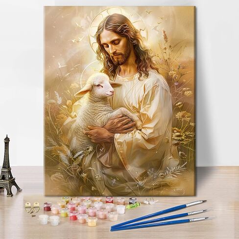 Tumovo Book Paint حسب عدد الأزهار المبتدئين البالغين النباتات الاستوائية Canvas طقم الطلاء الزيت Digital Library Library Library Wall Decoration 16x20inch بدون إطار in Kuwait