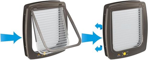 Ferplast Cat و Dog Flap Swing 11 ، بني in Kuwait