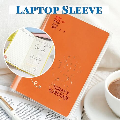 3PCS Clear Book Cover, A6 Notebook Cover, Clear Plastic Sleeves for Notebooks, Rocketbook, Scrapbook Supplies, A6 Notebook Accessories in Kuwait
