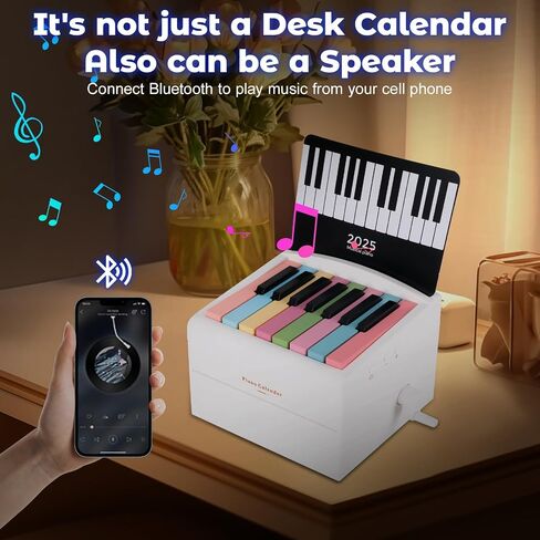 Swift Piano Calendar 2025, Mini Piano Calendar Included 52 Music Scores in 27 Cards (White, Small) in Saudi Arabia