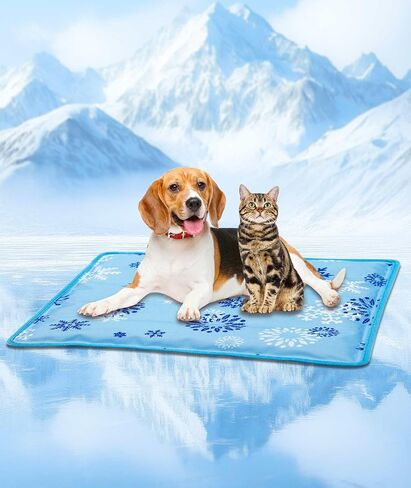 Renjie Dog Cooling Mat Cooling Mat for Dogs & Cats Water Injection Solidifies Technology Indoor Outdoor Dog Pad for Summer, Easy to Clean in Saudi Arabia