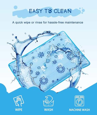 Renjie Dog Cooling Mat Cooling Mat for Dogs & Cats Water Injection Solidifies Technology Indoor Outdoor Dog Pad for Summer, Easy to Clean in Saudi Arabia