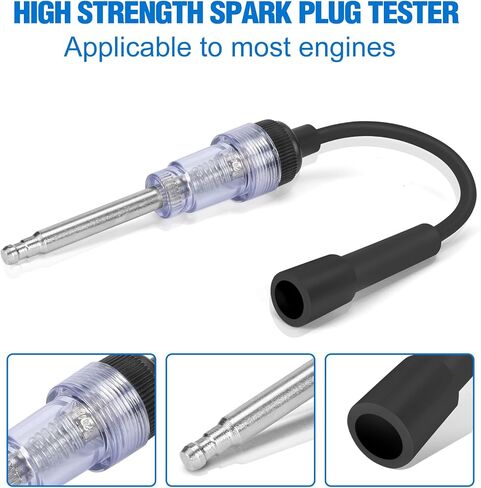 BETOOLL 13pcs Compression Tester with Spark Plug Tester - 300PSI Engine Cylinder Compression Gauge Automotive Tool in Saudi Arabia