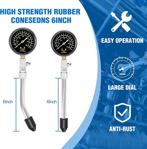 BETOOLL 13pcs Compression Tester with Spark Plug Tester - 300PSI Engine Cylinder Compression Gauge Automotive Tool in Saudi Arabia