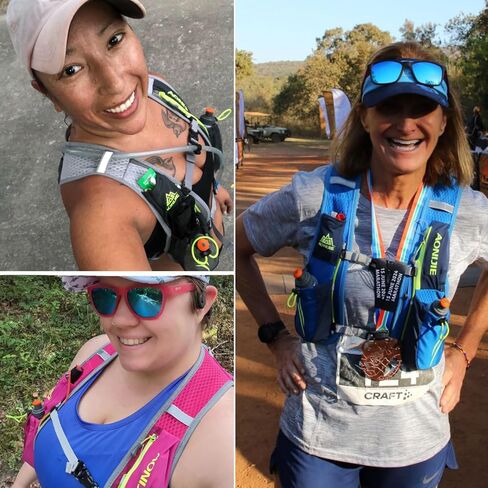 Azarxis Ultralight Running Vest Pack Reflective Breathable Hydration Backpack with Water Bottles for Men Women Hiking Camping Marathon Cycling Race (Blue with 2 Pack 250ml Water Bottles) in Kuwait