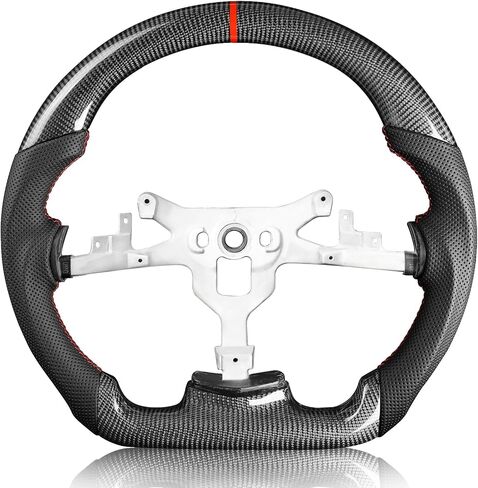 Steering Wheel for Chevy Corvette C6 2006-2011 Full Nappa Perforated Leather D-shaped Flat-bottom for Corvette C6 Steering Wheel Replacement for Chevrolet Corvette C6 Z06 ZR1 in Kuwait