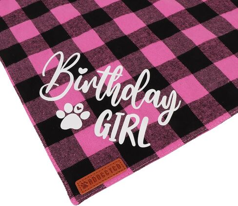 ADOGGYGO Dog Birthday Party Supplies, Blue Plaid Birthday Boy Dog Bandana, Golden Pet Party Hat with Numbers, Bowtie for Medium Large Pets (Large) in Kuwait