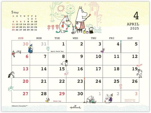Hallmark Moomin Little My 2025 Calendar Desktop 834-814 in Saudi Arabia