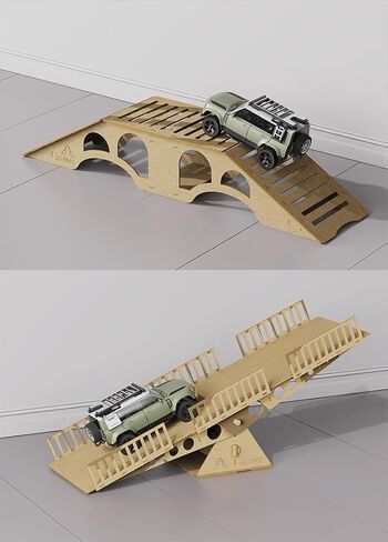 Rc Crawler Course Obstacles,Rc Car Ramp,Toy Ramps for RC Crawer Car 1/18 1/24 TRX4M SCX24 FCX24 (B) in Saudi Arabia