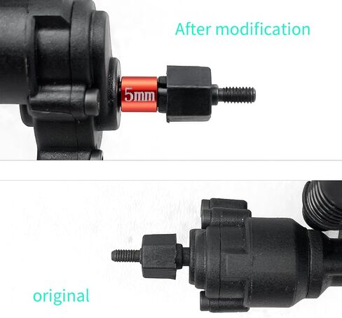 RCLIONS 1 Set Steel Portal Drive Stub Axles +5mm Extended for Redcat Ascent 1/18 RC Crawler Car Upgrades Parts in Saudi Arabia