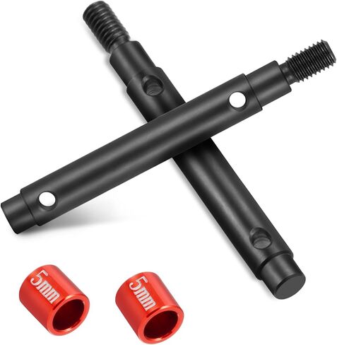 RCLIONS 1 Set Steel Portal Drive Stub Axles +5mm Extended for Redcat Ascent 1/18 RC Crawler Car Upgrades Parts in Saudi Arabia