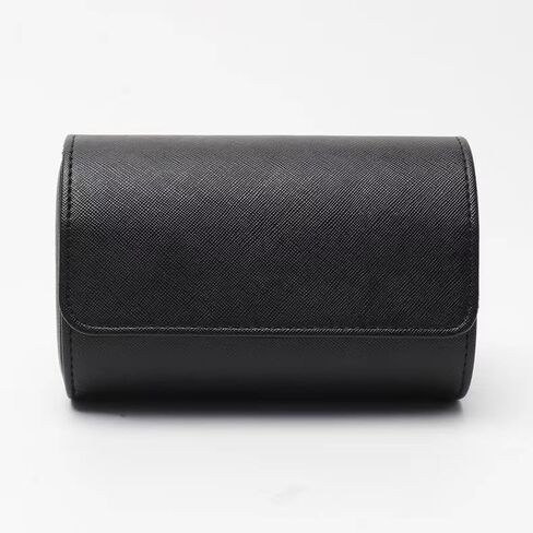 Watch Travel Case for Men & Women, 2 Slot Watch Roll with Anti Scratch Fleece, Portable Watch Roll Organizer with Removable Pillows, Exquisite Travel Watch Box for Birthday Festival Gift in Saudi Arabia