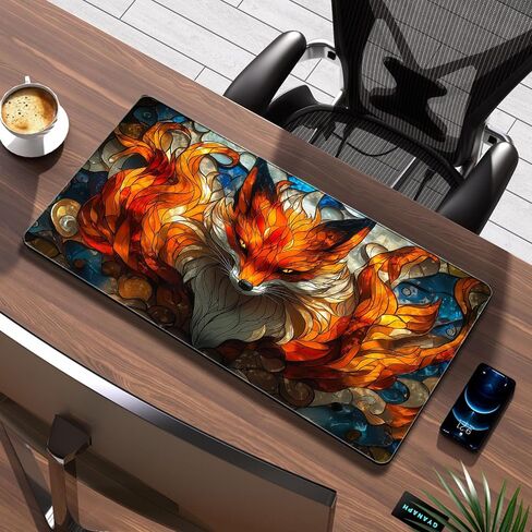 Playmat for MTG and TCG, Magic The Gathering Card Game Play Mat, Stitched Non-Slip Rubber Fantasy Animal Desk Pad for Player, with Storage Bags, 24 x 19 inches (MVT) in Saudi Arabia