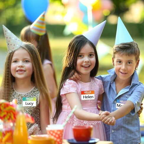 120 PCS Boho Name Tag Stickers (2.5 "x3.5) حجم كبير مرحبًا ، اسمي ملصقات للفصول الدراسية وملصقات Nametags وملصقات الأسماء للأطفال والطالب والمعلمين in Kuwait