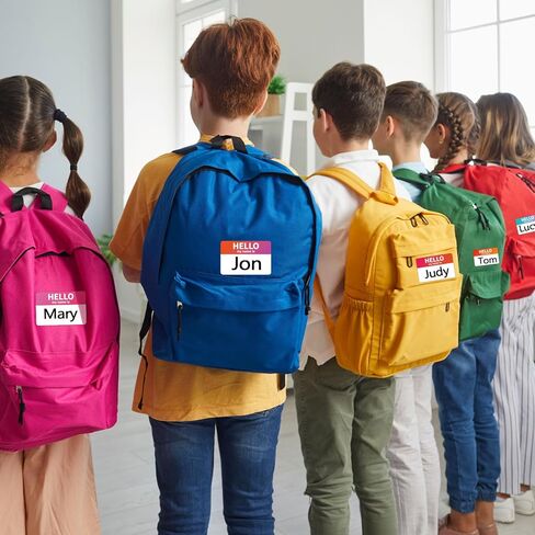 120 PCS Boho Name Tag Stickers (2.5 "x3.5) حجم كبير مرحبًا ، اسمي ملصقات للفصول الدراسية وملصقات Nametags وملصقات الأسماء للأطفال والطالب والمعلمين in Kuwait