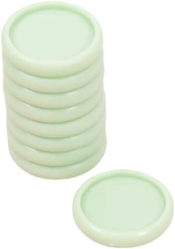 Craftelier - Plastic Disc Rings S for Binding Planners, Notebooks or Albums | Ideal for Scrapbooking and Crafting | Pack of 9 pcs. 25 mm Diameter - Mint Green Colour in Saudi Arabia