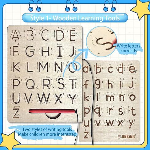 Large Magic Practice Copybook for Kids,Handwriting Practice Book 4 Pack with Pen Refill English Cursive Calligraphy Reusable Age 3-8 ，11.4x8.3Inch (4pc+2 pen) in Kuwait