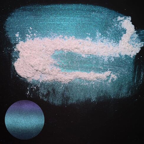 Matio Interference Mica Powder, 1.06oz/ 30g Ghost Purple Chrome Powder, Pearlescent Effect Color Shift Pigment for Epoxy Resin, Makeup Shimmer, Nail Polish,Soap Dye,Candle Making,Paint,Slime in Kuwait