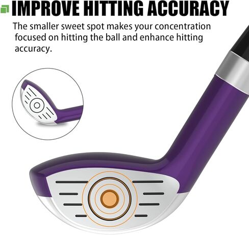 MAZEL Mini Driver/Iron Golf Clubs Swing Trainer Aid to Improve Your Hitting Accuracy & Speed in Kuwait