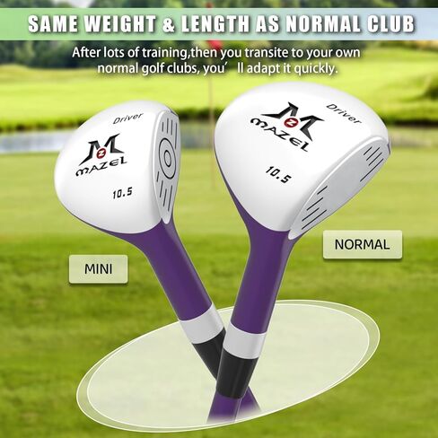 MAZEL Mini Driver/Iron Golf Clubs Swing Trainer Aid to Improve Your Hitting Accuracy & Speed in Kuwait