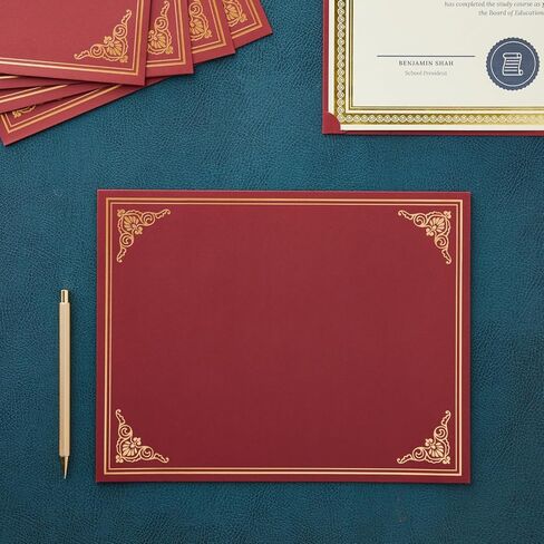 Best Paper Greetings - Bulk Certificate Holders for Graduation, Diploma, Employee Appreciation, Certifications (8.5 x 11) - Pack of 12 in Saudi Arabia