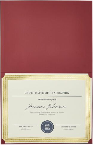 Best Paper Greetings - Bulk Certificate Holders for Graduation, Diploma, Employee Appreciation, Certifications (8.5 x 11) - Pack of 12 in Saudi Arabia