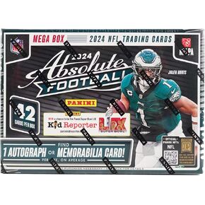 2024 Panini Absolute Football Hobby NFL Trading Card Mega Box (Hobby Exclusive Teal Parallels!) Jayden Daniels ~ Drake Maye